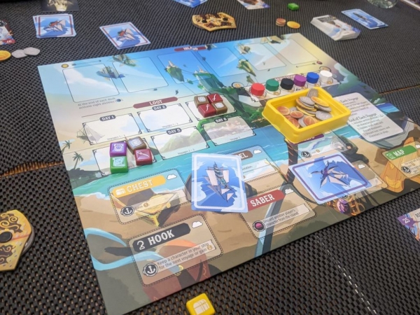 Libertallia in play after the first two days of the first voyage.
