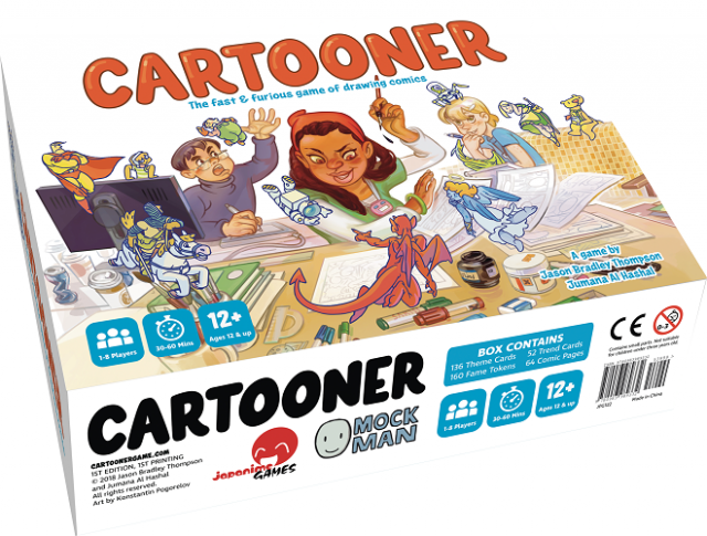 Cartooner: The Fast and Furious Game of Drawing Comics - Board Game Review